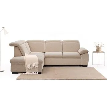 Sedací souprava CANBERRA Levá (CARBONI-2balíky ) - sedací souprava celá SMETANOVÁ Misterio 07 - kolekce - "ST"(Z) (K250-S) NOVINKA