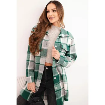 Dámská košile Dámská kostkovaná košile zelená UNI