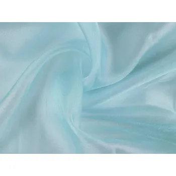 Organza dekorační s leskem, barva 7 modrá andělská