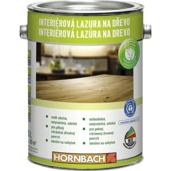 barva a nátěr na dřevo Lazura na dřevo Hornbach interiérová 2,5 l bezbarvá