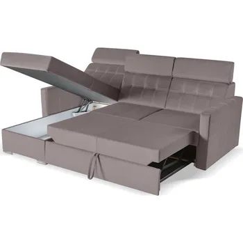 Sedací souprava ACERO NEW- UNI - sedací souprava - látka hnědá CASTEL 20,bílé prošití -(ASTI) kolekce "MP" (K250) NOVINKA