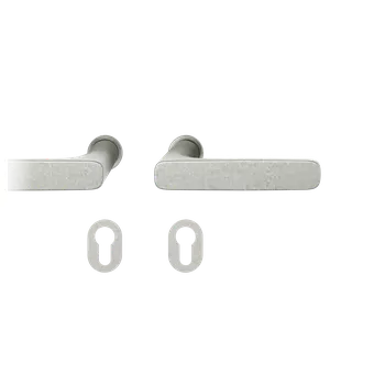 Dveřní kování FSB 15 1289 Plug-in Aluminium Pure, Cylindrická vložka