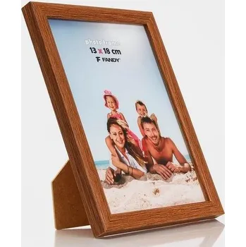 Rám na obraz FANDY Plastový rámeček Notte 10x15 3 středně hnědý