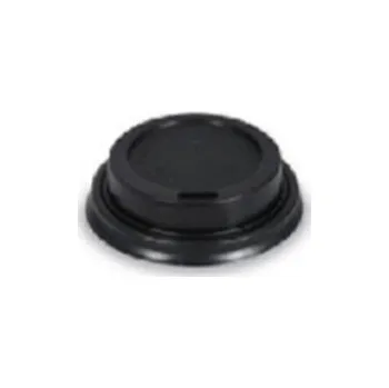Jednorázové nádobí Víčko vypouklé průměr 62 mm, černé 50 ks WMX/76288/PAK