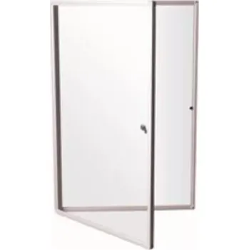 Kancelářský nábytek Vitrína magnetická bílá 90x120cm