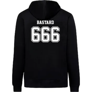 Pánská mikina Pánská mikina Outlaw Bastards 666 Bastard Zipper Hoodie - velikost XXL