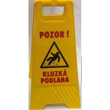 Tabule výstražná "pozor kluzká podlaha", plast MPS/204618/PC