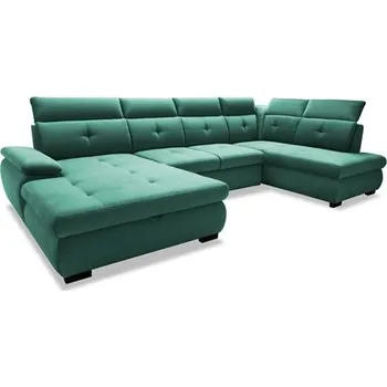 Sedací souprava CALDO U - Levá - sedací souprava (CLOUD I/WIND I/ DWIN I) látka olivová ARAGON 39 kolekce "GB" (K250) NOVÁ LÁTKA