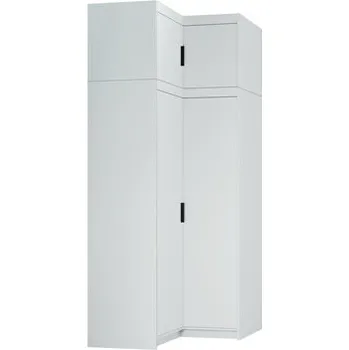 Pohovka EVERLY 2DN ROHOVÁ - skříň S NÁDSTAVCEM - Bílá (ELENA NARWH02+NAEL NARWH02) "LP" (K150-Z)