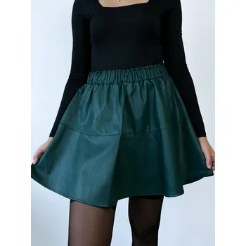 Dámská sukně Dámská koženková sukně ve smaragdové barvě, VELIKOST UNI ( S, M , L )