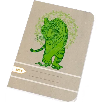 Sešit PAPÍRNY BRNO Školní sešit 523 Tygr A5 linka 12mm