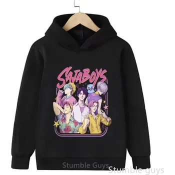 Chlapecký svetr KPop Demon Hunters (Lovkyně démonů) KPop Demon Hunters dětská černá mikina s potiskem (vel. 140) Varianta: No. 4, Velikost: 140