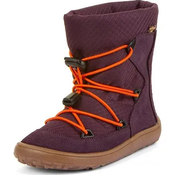 Dívčí zimní obuv Dívčí zimní barefoot boty TEX TRACK WOOL Purple G3160251-4 - 26