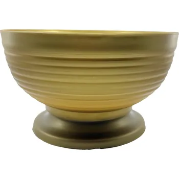 Květináč Květináč na podstavci 220x130 mm zlatá 197 gram