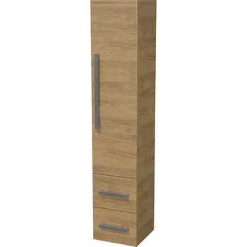 Koupelnový nábytek SAT Koupelnová skříňka vysoká SAT Cube Way 32,5x162,5x33 cm dub Hickory CUBE3CHV35DH CUBE3CHV35DH