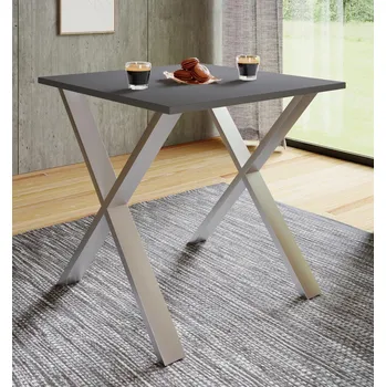 Jídelní stůl VCM Jídelní stůl Xona 80x50 X-nohy, antracit 487700