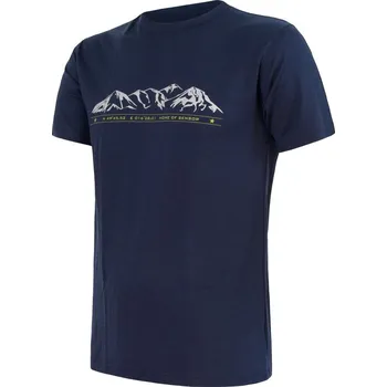 Pánská móda SENSOR MERINO ACTIVE MOUNTAINS pánské triko kr.rukáv deep blue L