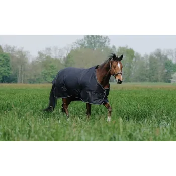 Deka pro koně EQUITHÈME Deka výběhová Tyrex Equithème, 300 g, černá Délka zad: 165 cm