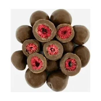 Sušené ovoce Lyofilizované maliny v mléčné čokoládě 250 g