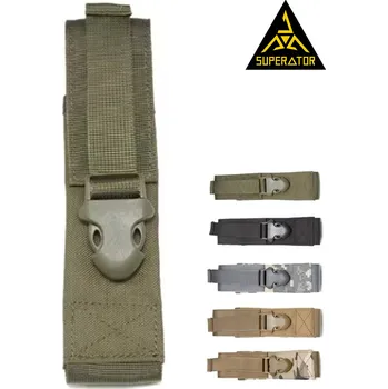 SUPERATOR Pouzdro na nůž / svítilnu 1000D – MOLLE i na opasek, univerzální EDC držák Barva: Zelená | skladem v ČR | rychlé odeslání | nastavitelná klopa | univerzální |