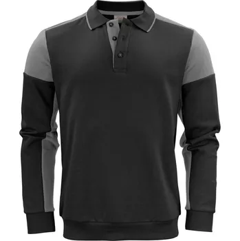 pracovní mikina Printer Mikina Polo Prime Polosweater, unisex COT61206080702-black/anthr M Černá/antracitová
