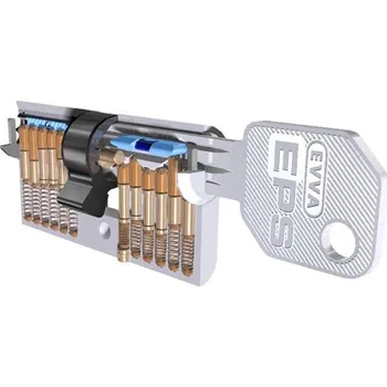 Vložka do dveří EVVA EPS-M - AKCE – Varianta: 31+46 s knoflíkem