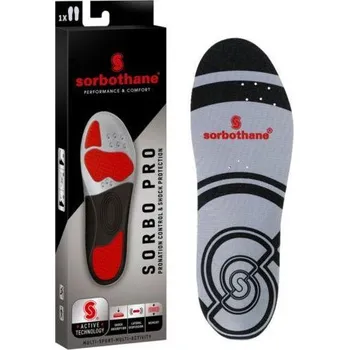 Vložka do bot SORBOTHANE Gelová vložka do bot Sorbo PRO 42 ČERNÁ|ŠEDÁ
