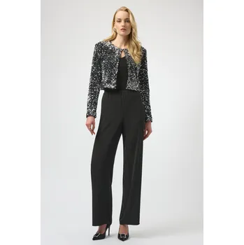 Dámské kalhoty Joseph Ribkoff dámské kalhoty s širokými nohavicemi 254100/11 Černá 42/14