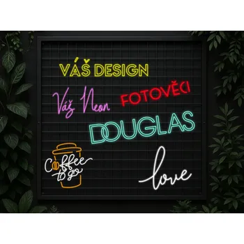 Reklamní LED panel Neony na Míru Reklamní Světelný Nápis Reklama Logo do Baru Restaurace Kanceláře Obchodu Provozovny do 50cm šířky a 50cm výšky