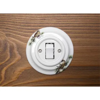 vypínač Vypínač keramický č.1/6 NEW komplet široký dekor.