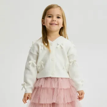 Dívčí mikina Reserved - Svetr s příměsí vlny - krémová - 829FH-01X - 829FH-01X-116