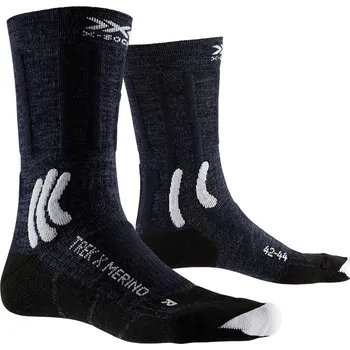 Pánské termo ponožky X-Bionic X-SOCKS Trek X Merino Socks Velikost: 39-41 / Barva: Midnight Blue/Arctic White