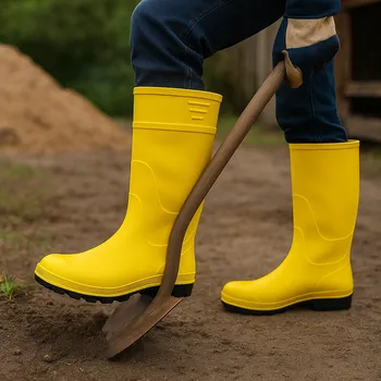 Pánské holínky PVC Holínky - žluté Velikost pánská obuv: EU 40