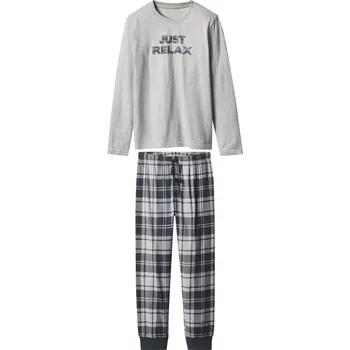 Chlapecké oblečení esmara® Chlapecké flanelové pyžamo (světle šedá, 146/152)
