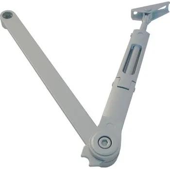 Zavírač dveří Aretační lomené ramínko k ASSA ABLOY/FAB DC 140 – Varianta: barva stříbrná