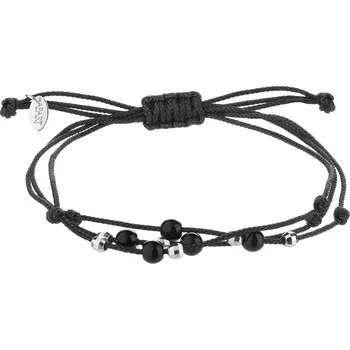 Náramek Náramek se stříbrnými prvky a broušeným sklem - kuličky - AP541-9649