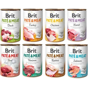 Krmivo pro psa BRIT PATE & MEAT 48x400g MIX