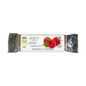 Ovocná tyčinka s lyofilizovanou malinou a carobem 45 g