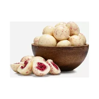 Sušené ovoce Lyofilizované maliny v jogurtové čokoládě 50 g