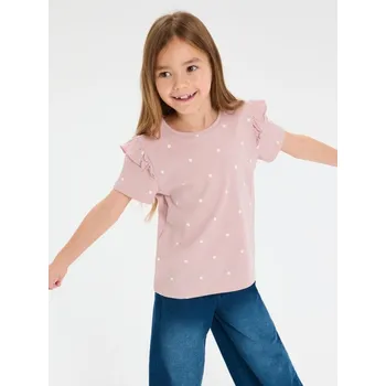 Oblečení a móda Sinsay - Bavlněné tričko - růžová - 848DN-39X - 848DN-39X-140