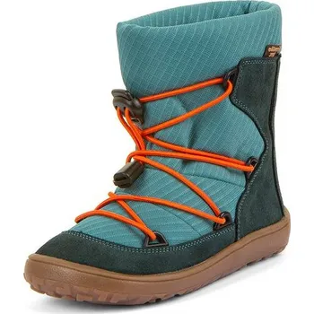 Chlapecká zimní obuv Chlapecké zimní barefoot boty TEX TRACK WOOL Petroleum G3160251-3 - 27