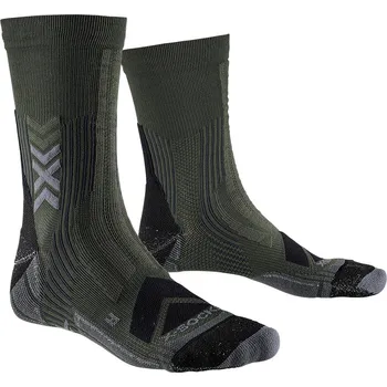 Pánské termo ponožky X-Bionic X-SOCKS HIKE EXPERT SILVER CREW Velikost: 45-47 / Barva: DARK SAGE/BLACK