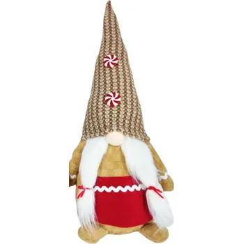 Vánoční dekorace Vánoční skřítek 44cm Emily