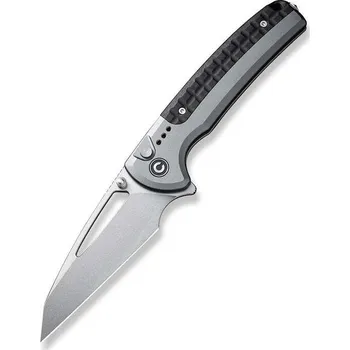 kapesní nůž CIVIVI Sentinel Strike Šedá Hliníková Rukojeť S Černým FRN Integrovaným Distančním Kamenem K110 Čepe
