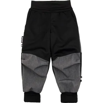 LITTLE THINGS kalhoty rostoucí softshellové zesílená kolena šedá vel. 3-5 let