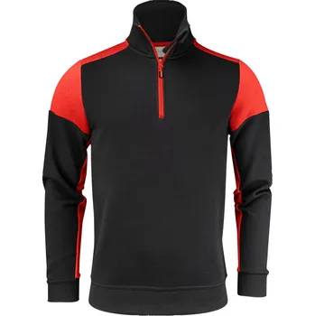 pracovní mikina Printer Mikina Prime Halfzip Sweater s 1/4 zipem, unisex COT61206981405-black/red 2XL Černá/červená