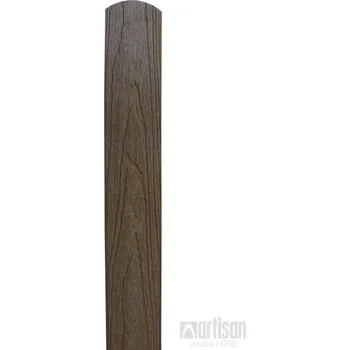 Plotovka WPC dřevoplastové plotovky Dřevoplus Profi půlkulaté 15x80x