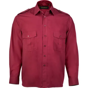 Košile pilotka vínová DR Z0082 Barva: vínová, Velikost: 36/37