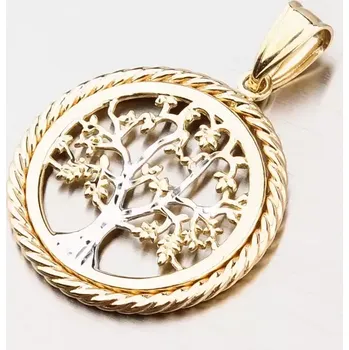 Přívěsek Dámský přívěsek žluté zlato 585 - strom života 43-21825