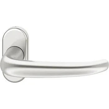 Dveřní kování FSB protipožární klika rámové dveře 09 1023 pružina B oválná rozeta stříbrná